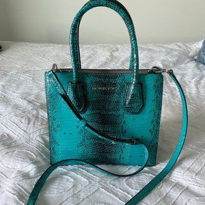 Michael Kors Mercer Medium Snakeskin Crossbody